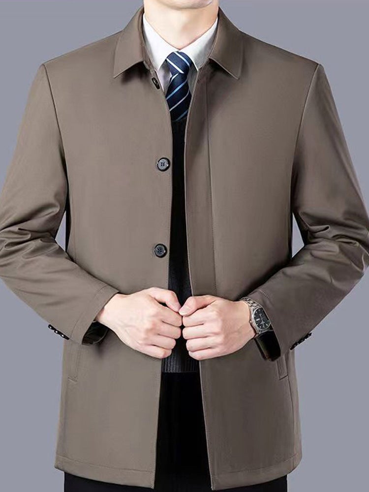 High-End Jacket Spring And Autum Dad Executive Jacket Business Casual Middle-Aged And Elderly Cadre Tops - Image 5